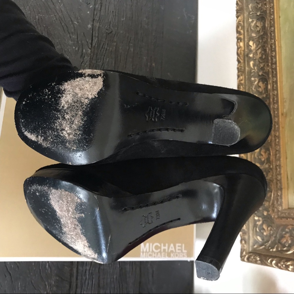 Michael Kors Black Suede Pumps - Picture 5 of 5